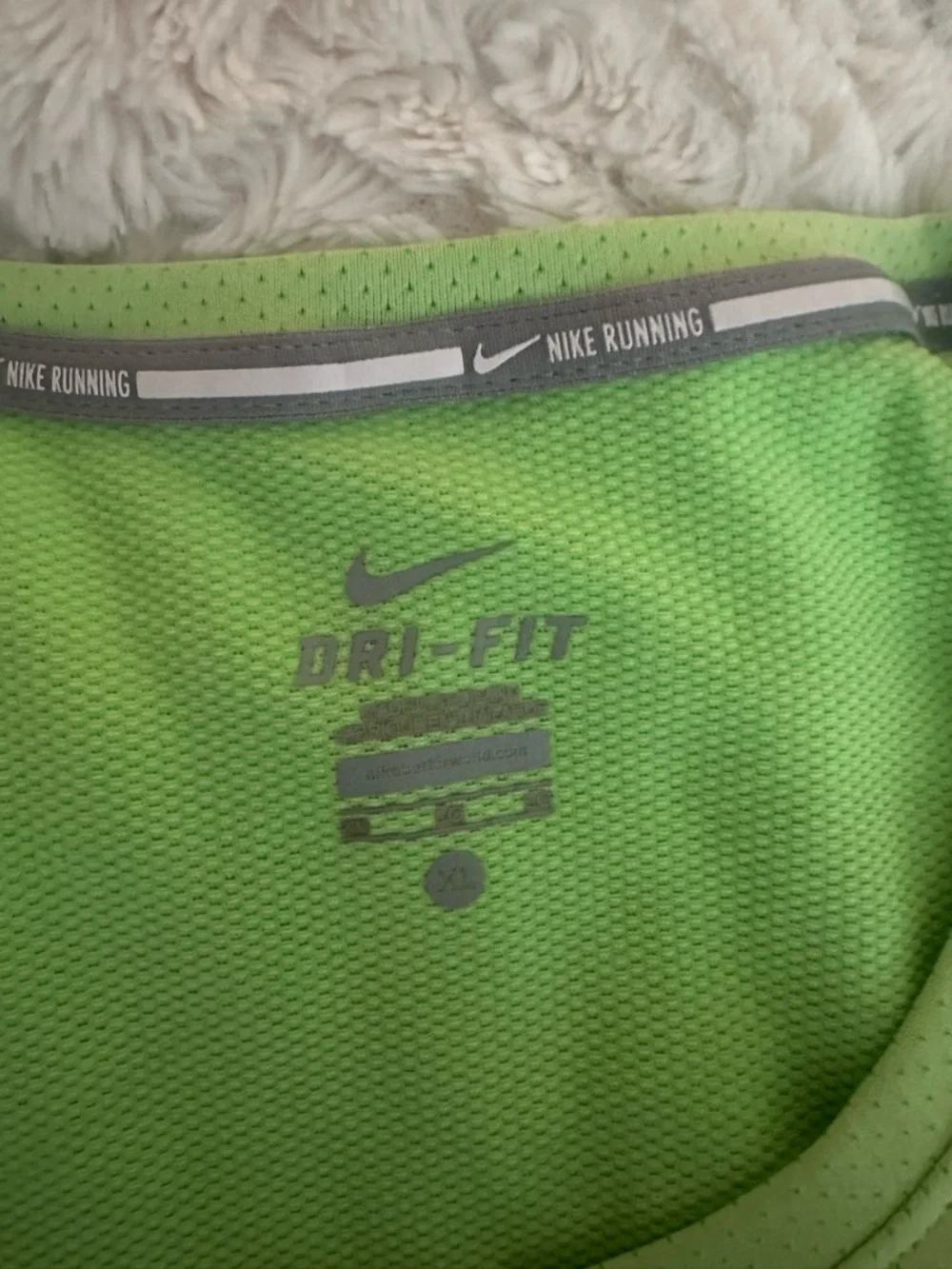 Nike Women's Dri-FIT Short-Sleeve Top Bright Green size XL